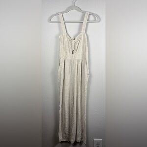 Monteau Cream Jumpsuit
